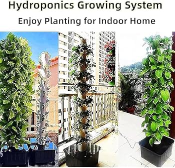 Amazon｜15 階 45 穴 水耕栽培タワーセット、Sistema de Cultivo